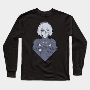 2B from Nier Automata Long Sleeve T-Shirt